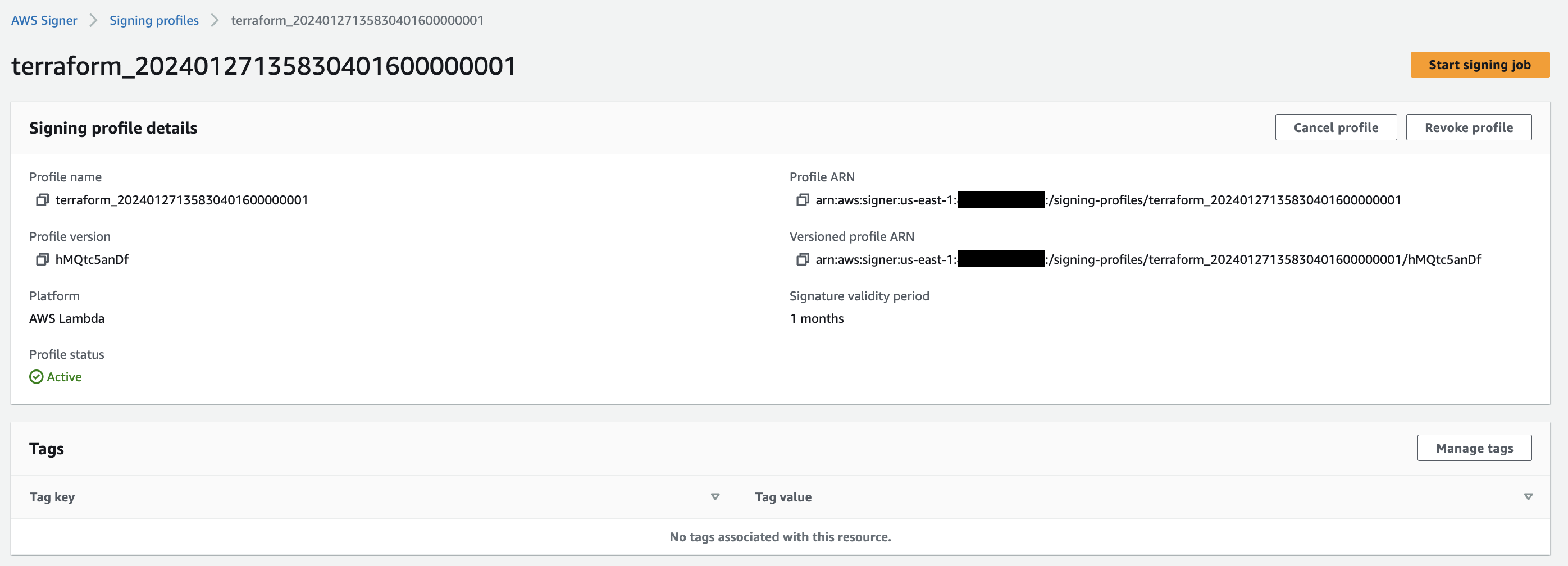 signer signing profile